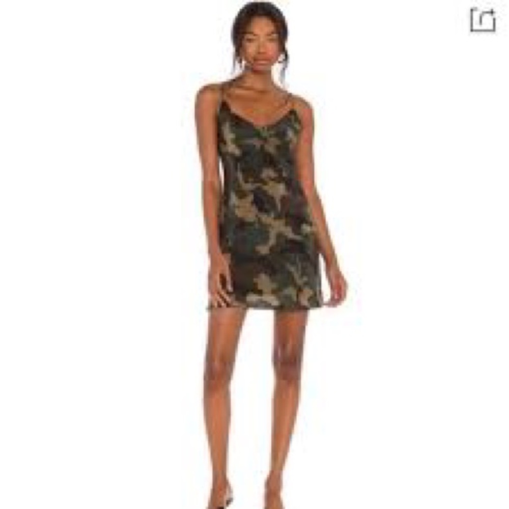 Harmony Camouflage Slip Dress